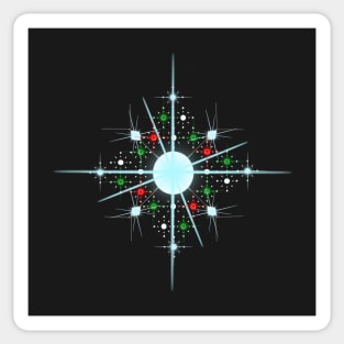 Snowy Christmas snowflake crystal snow lover Sticker